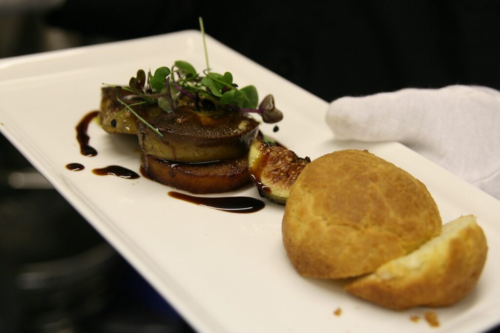 Foie Gras als Darstellung des Gerichtes